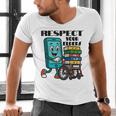 Respect Elders Cellphone Pushing Books In a Wheelchair Men's V-Neck T-Shirt Respect Elders Cellphone Pushing Books In a Wheelchair Men's V-Neck T-Shirt