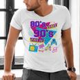Retro 1980s 80's Baby 1990s 90's Made Me Nostalgia Birthday Premium Tri-Blend Men's V-Neck T-Shirt