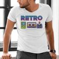 Retro Gaming Nostalgia Tee Perfect For 90s Lovers Premium Tri-Blend Men's V-Neck T-Shirt Retro Gaming Nostalgia Tee Perfect For 90s Lovers Premium Tri-Blend Men's V-Neck T-Shirt