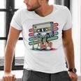 Retro Old Cassette Tape Cartoon With Walker Nostalgia Premium Tri-Blend Men's V-Neck T-Shirt
