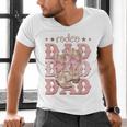Rodeo Dad Pink Boots Coquette Cow-Girl Birthday Party Men's V-Neck T-Shirt