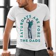 Saturdays For Dads Golfer Father's Day Men's V-Neck T-Shirt