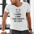 I Came I Saw I Had Anxiety So I Left Introvert Tee Men's V-Neck T-Shirt