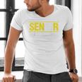 Senior 2018 Class President-School Colors Graduation Men's V-Neck T-Shirt