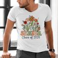 Senior 2026 Graduate Class Of 2026 Wildflowers Graduation Men's V-Neck T-Shirt
