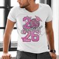 Senior 2026 Graduation Girls Coquette Pink Bow Class Of 2026 Premium Men's V-Neck T-Shirt