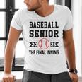 Senior Class Of 2025 Baseball Senior Night Graduation Party Men's V-Neck T-Shirt