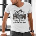 Senior Mom Class Of 2025 Senior Mama 2025 Leopard Graduation Men's V-Neck T-Shirt