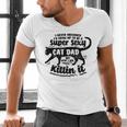 Sexy Cat Dad Father Catfather Kitten Kitty Men's V-Neck T-Shirt