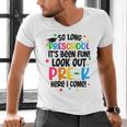 So Long Preschool Pre-K Here I Come Graduation Men's V-Neck T-Shirt