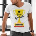 Star Graduate Second Grade Graduation Trophy Cup Men's V-Neck T-Shirt
