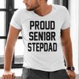 Stepfather SEN18R Graduation Party Stepdad Senior 2018 Shirt Men's V-Neck T-Shirt