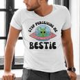 Stop Perceiving Me Bestie Alien Neurodivergent Introvert Men's V-Neck T-Shirt