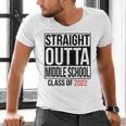 Straight Outta Middle School Graduation Shirt Class Of 2022 Men's V-Neck T-Shirt
