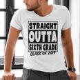 Straight Outta Sixth Grade Class Of 2019 Graduation Men's V-Neck T-Shirt