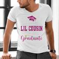 Super Proud Little Cousin Of 2025 Graduate Graduation Family Premium Tri-Blend Men's V-Neck T-Shirt