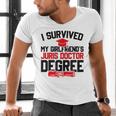 I Survived My Girlfriend's Juris Doctor Degree Graduation Men's V-Neck T-Shirt