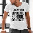 I Survived Graduate School Class Of 2018 Graduation Men's V-Neck T-Shirt
