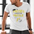 Tassel Worth The Hassle 2018 Graduation Quote Ylw Men's V-Neck T-Shirt