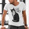 Tuxedo Cat Dad Cat Dad Tuxedo Cat Dad Men's V-Neck T-Shirt