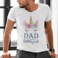 Unicorn Dad Of The Birthday Girl Shirt Matching Party Tee Men's V-Neck T-Shirt