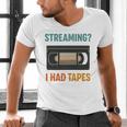VHS Cassette Tape Retro 80s 90s Nostalgia Premium Men's V-Neck T-Shirt