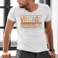 Vintage 1970 Birthday Retro Style 70's Born Nostalgia Party Premium Tri-Blend Men's V-Neck T-Shirt Vintage 1970 Birthday Retro Style 70's Born Nostalgia Party Premium Tri-Blend Men's V-Neck T-Shirt