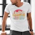 Vintage 1970 Retro Style 70's Born Nostalgia Vibe Birthday Premium Tri-Blend Men's V-Neck T-Shirt
