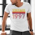Vintage 1997 Retro Style 90's Born Nostalgia Vibes Birthday Premium Tri-Blend Men's V-Neck T-Shirt