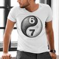 Vintage 6 7 Sketch Yin Yang Namaste Six Seven Nostalgia Men's V-Neck T-Shirt