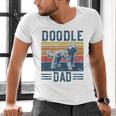 Vintage Doodle Dad Aussie Doodle & Goldendoodle Men's V-Neck T-Shirt Vintage Doodle Dad Aussie Doodle & Goldendoodle Men's V-Neck T-Shirt