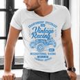 Vintage Racing Automotive Nostalgia Distressed Car Premium Tri-Blend Men's V-Neck T-Shirt