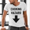 Viral And Internet Meme Crude Gag Apparel Choking Hazard Adult Dad Joke Men's V-Neck T-Shirt Viral And Internet Meme Crude Gag Apparel Choking Hazard Adult Dad Joke Men's V-Neck T-Shirt