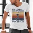 Volleyball Dad Like A Normal Dad Only Cooler Vintage Men's V-Neck T-Shirt
