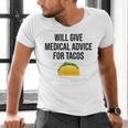 Will Give Medical Advice For Tacos Shirt Graduation MD Men's V-Neck T-Shirt