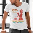 Yeah Sure I'Ll Just Feed All You Fckers Book Lover Quote Men's V-Neck T-Shirt