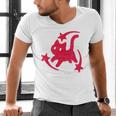 Yk2 Grunge Scary Cat With Shooting Stars 90s Nostalgia Men's V-Neck T-Shirt