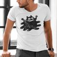 Yk2 Grunge Scary Cat With Tail Tomboy 90s Nostalgia Indie Men's V-Neck T-Shirt