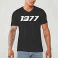 1977 Printed For 70's Birthdays Events Graduations T-Shirt Men's V-Neck T-Shirt