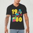 1980 Retro Raised In The 80s Old School Nostalgia Vibes Men's V-Neck T-Shirt
