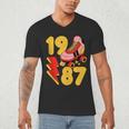 1987 Retro Roller Skate Vintage 80s Nostalgia Collector Men's V-Neck T-Shirt 1987 Retro Roller Skate Vintage 80s Nostalgia Collector Men's V-Neck T-Shirt