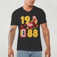 1988 Retro Raised On 80s Music Old School Nostalgia Punk Men's V-Neck T-Shirt 1988 Retro Raised On 80s Music Old School Nostalgia Punk Men's V-Neck T-Shirt