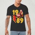 1989 Retro Roller Skate Vintage 80s Nostalgia Collector Men's V-Neck T-Shirt