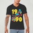 1990 Retro Raised In The 90s Old School Nostalgia Vibes Men's V-Neck T-Shirt