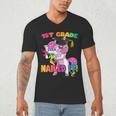 1st Grade Nailed It Flossing Unicorn Graduation Shirt Men's V-Neck T-Shirt