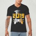 2019 High School Graduation Shirt Gamer Graduate Men's V-Neck T-Shirt