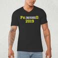 2019 PhinisheD Graduation Ph D College Phinished Men's V-Neck T-Shirt