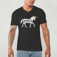 2019 Senior Unicorn Shirt Graduation High School College Men's V-Neck T-Shirt