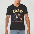 2024 Year Of The Introvert New Year Adventures Men's V-Neck T-Shirt