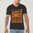 2026 Basketball Senior Dad Graduation Matching Family Men's V-Neck T-Shirt